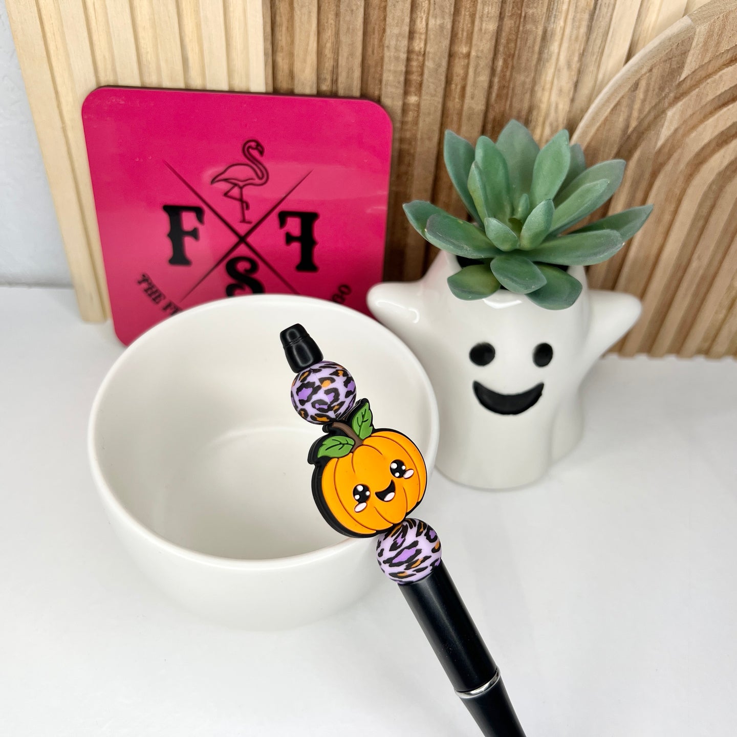 Cute Pumpkin Leopard Plastic Pen